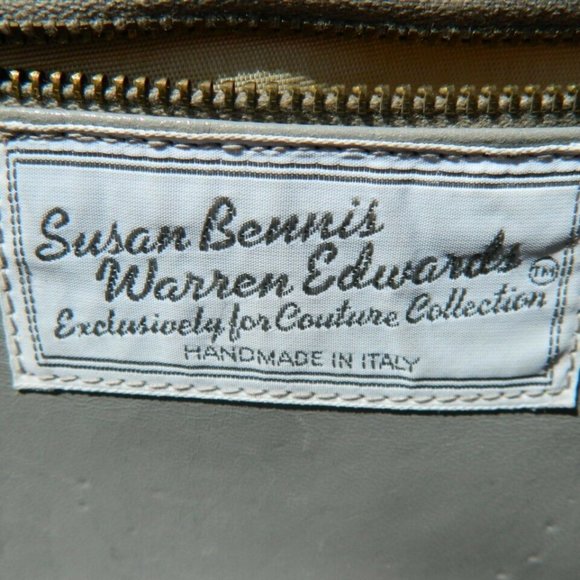 VTG. Exotic Red Tagus Lizard Skin Large Clutch Bag Bennis/Edwards NYC, Italy EUC - Picture 4 of 11